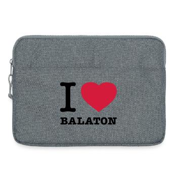 I LOVE BALATON Ungarn - Laptoptasche 15" - Grau meliert - Vorne