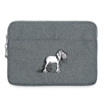 Niedlicher Andalusier - Laptoptasche 15" - Grau meliert - Vorne