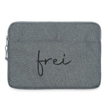 frei - frei sein - Laptoptasche 15" - Grau meliert - Vorne