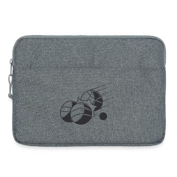 Boule balls for Bouler Boules Boulekugel - Laptop bag 15" - heather grey - Front
