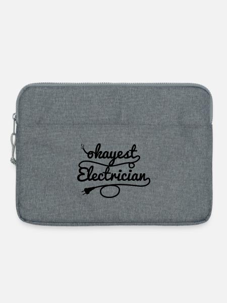 Durchschnittlicher Elektriker - Laptoptasche 15" - Grau meliert