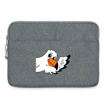 Seagull greeting greeting - Laptop bag 15" - heather grey - Front