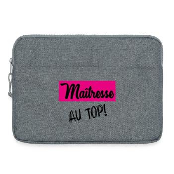 Danke, Herrin - Laptoptasche 15" - Grau meliert - Vorne