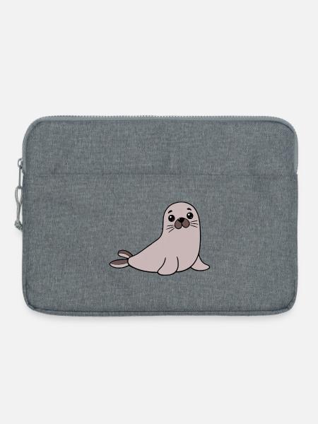 Robbe Seehund - Laptoptasche 15" - Grau meliert