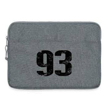 93 Zahl Trikot - Laptoptasche 15" - Grau meliert - Vorne