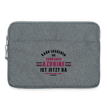 Trainee carpenter apprenticeship carpenter training - Laptop bag 15" - heather grey - Front