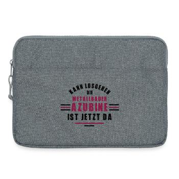 Trainee metalworker apprenticeship training metalworker - Laptop bag 15" - heather grey - Front