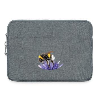 bourdon - Sacoche pour ordinateur portable 15 pouces - gris chiné - Devant