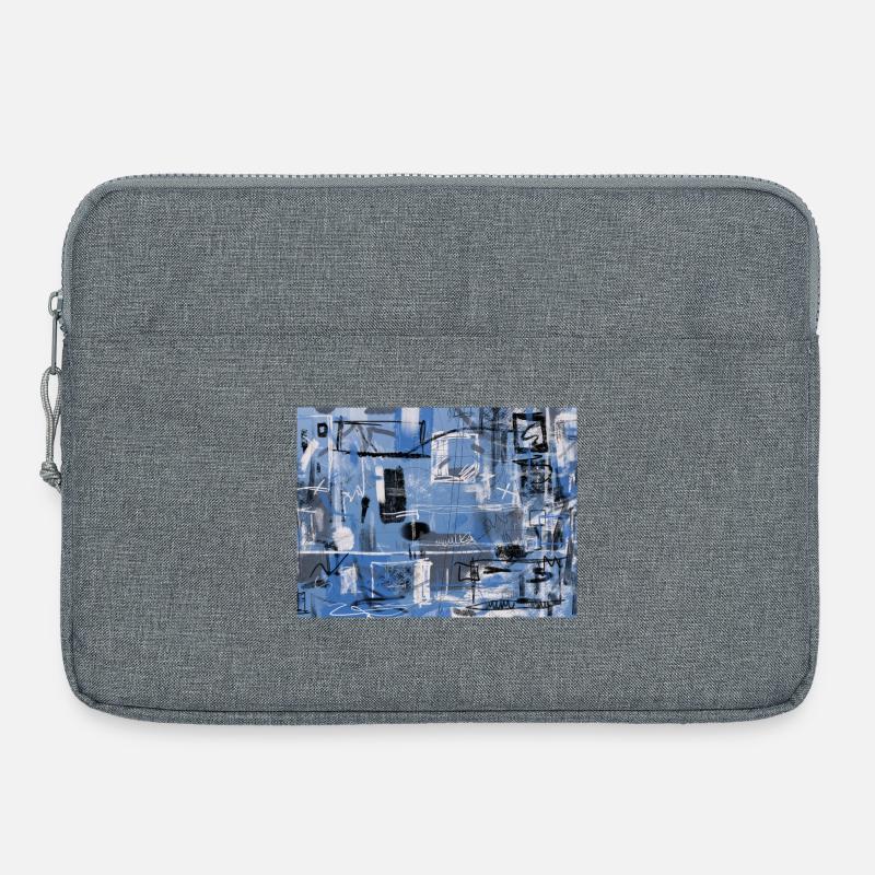 Stadtnotation 2 - Laptoptasche 15" - Grau meliert