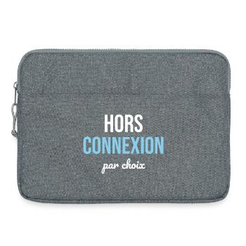 Hors Connexion — Détox Digitale Choisie - Sacoche pour ordinateur portable 15 pouces - gris chiné - Devant