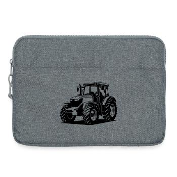Traktor / Trecker / Schlepper - Laptoptasche 15" - Grau meliert - Vorne