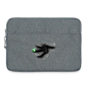 Soccer Soccer Player Ball Art - Laptop bag 15" - heather grey - Front
