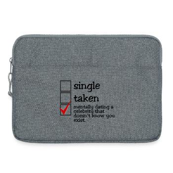 Mentally dating a celebrity - Laptoptasche 15" - Grau meliert - Vorne