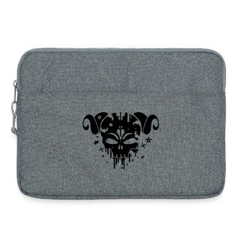Faun skull - Laptop bag 15" - heather grey - Front