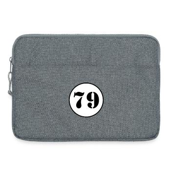 NUMBER 79 seventy nine birthday gift - Laptop bag 15" - heather grey - Front