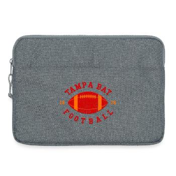 Saison de football de Tampa Bay - Sacoche pour ordinateur portable 15 pouces - gris chiné - Devant