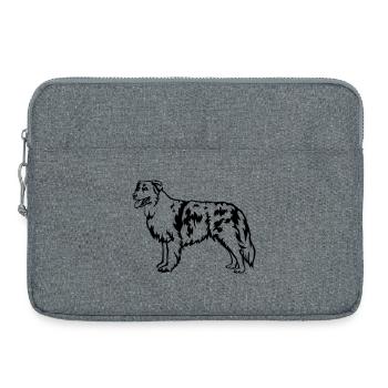 Berger australien - Sacoche pour ordinateur portable 15 pouces - gris chiné - Devant