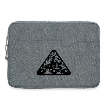 Billard Triangel - Laptoptasche 15" - Grau meliert - Vorne