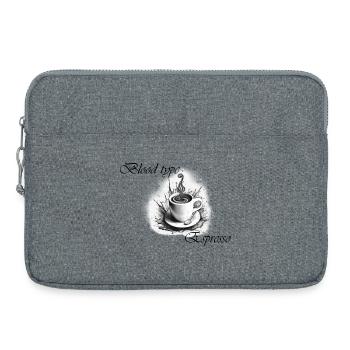 blood type espresso 2 - Laptoptasche 15" - Grau meliert - Vorne