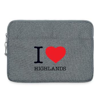 I LOVE HIGHLANDS - Laptoptasche 15" - Grau meliert - Vorne