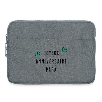 JOYEUX ANNIVERSAIRE PAPA - Sacoche pour ordinateur portable 15 pouces - gris chiné - Devant