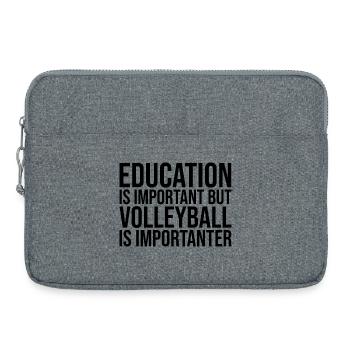 volley-ball - Sacoche pour ordinateur portable 15 pouces - gris chiné - Devant