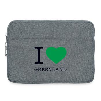 I LOVE GREENLAND Grönland - Laptoptasche 15" - Grau meliert - Vorne