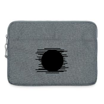 Motif de lignes minimalistes - Sacoche pour ordinateur portable 15 pouces - gris chiné - Devant