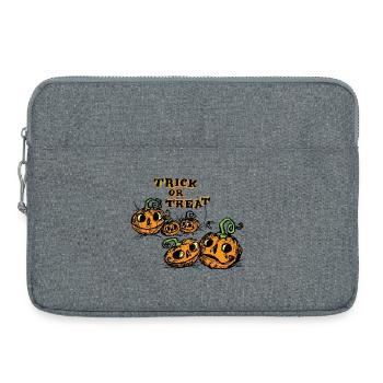  Halloween Süßes oder Saures Trick or Treat süss - Laptoptasche 15" - Grau meliert - Vorne