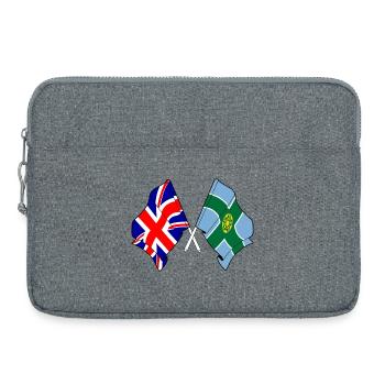 Derbyshire & Great Britain - Laptop bag 15" - heather grey - Front