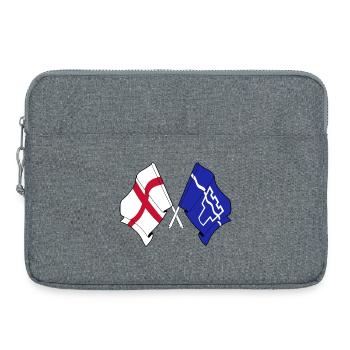 Tyne and Wear & Angleterre traversée - Sacoche pour ordinateur portable 15 pouces - gris chiné - Devant