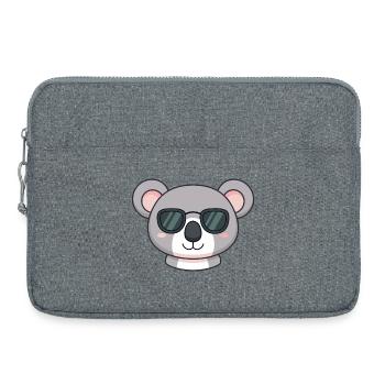 Koala Kawaii Sonnenbrille - Laptoptasche 15" - Grau meliert - Vorne