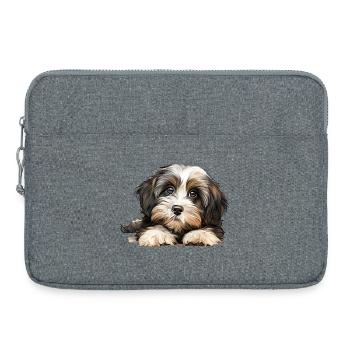 Chien havanais - Sacoche pour ordinateur portable 15 pouces - gris chiné - Devant