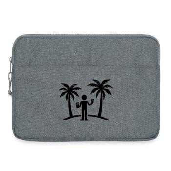 Party Urlaub Insel Drinking - Laptoptasche 15" - Grau meliert - Vorne
