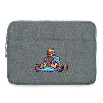 Karting Glace Karting Karting Sport Automobile Go-Kart - Sacoche pour ordinateur portable 15 pouces - gris chiné - Devant