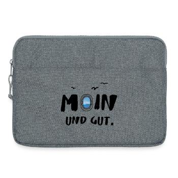 moin und gut - Laptoptasche 15" - Grau meliert - Vorne