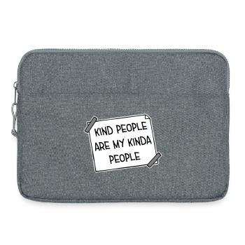 Les gens gentils sont mon genre de gentillesse - Sacoche pour ordinateur portable 15 pouces - gris chiné - Devant