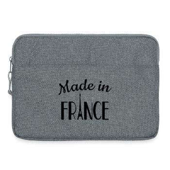 made in France - Sacoche pour ordinateur portable 15 pouces - gris chiné - Devant