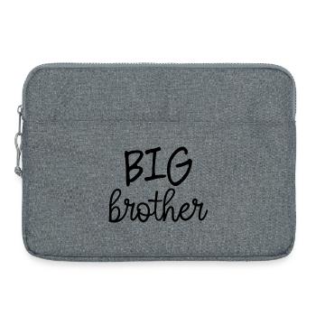 Frère aîné - Sacoche pour ordinateur portable 15 pouces - gris chiné - Devant