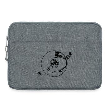 Record player - Laptop bag 15" - heather grey - Front