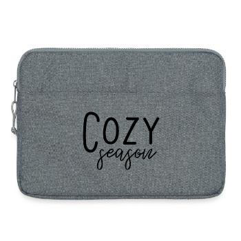 Gemütliche Jahreszeit - Laptoptasche 15" - Grau meliert - Vorne