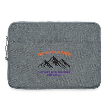 Coureur de montagne - Sacoche pour ordinateur portable 15 pouces - gris chiné - Devant