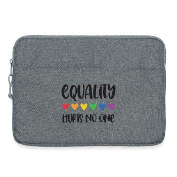 Mois de la fierté LGBT - L’égalité ne fait de mal à personne - Sacoche pour ordinateur portable 15 pouces - gris chiné - Devant