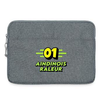 Aindinois râleur - Sacoche pour ordinateur portable 15 pouces - gris chiné - Devant