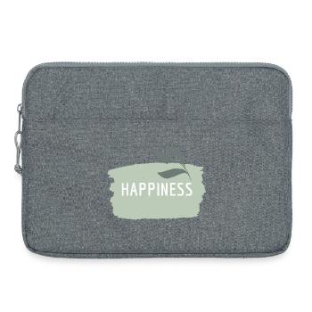 Bonheur - Bonheur, pleine conscience, joie - Sacoche pour ordinateur portable 15 pouces - gris chiné - Devant