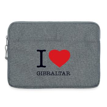J’adore Gibraltar - Sacoche pour ordinateur portable 15 pouces - gris chiné - Devant