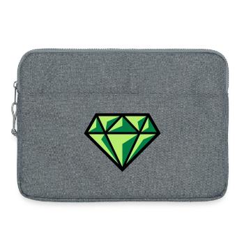 Diamond (Gemstone Brilliant Symbol / POS Gre 3C) - Laptop bag 15" - heather grey - Front