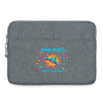 Game Over Neon Arcade Game - Laptoptasche 15" - Grau meliert - Vorne
