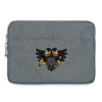 Kreativer Adler - Laptoptasche 15" - Grau meliert - Vorne