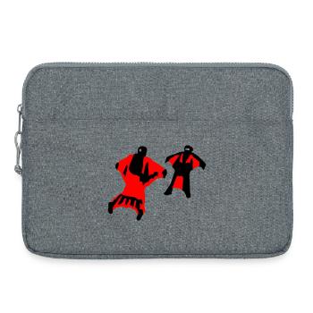 Combinaison ailée - Sacoche pour ordinateur portable 15 pouces - gris chiné - Devant